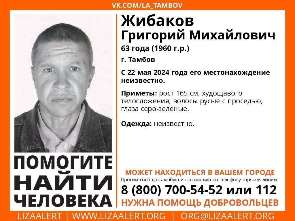 В Тверской области ищут 63-летнего мужчину из Тамбова