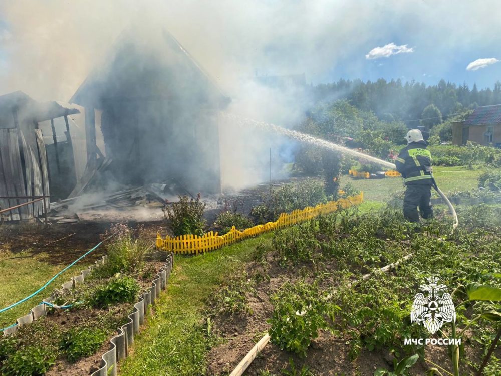 В Тверской области в пожаре сгорела баня