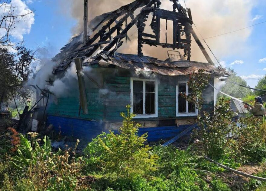 В Тверской области сгорел дачный дом