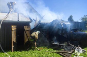 В Тверской области сгорела баня В Тверской области сгорела баня