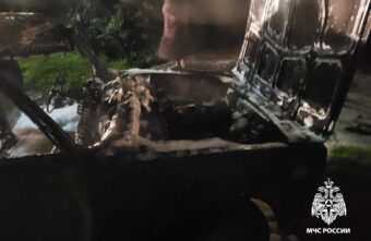 Вечером в Тверской области сгорел ВАЗ Вечером в Тверской области сгорел ВАЗ