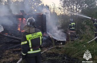 В деревне в Тверской области сгорела баня