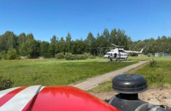 В Тверь срочно эвакуировали мужчину на вертолете санавиации