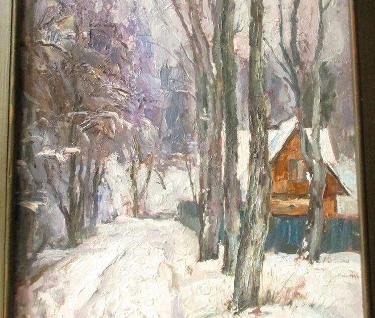 Андреапольскому музею подарили зимний пейзаж