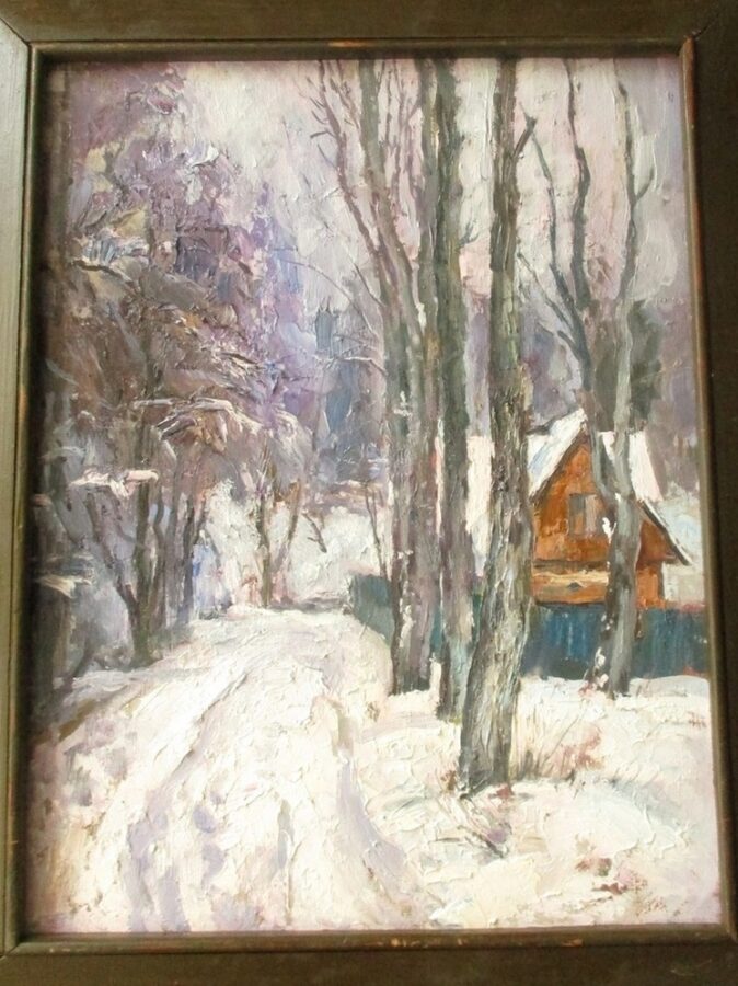 Андреапольскому музею подарили зимний пейзаж