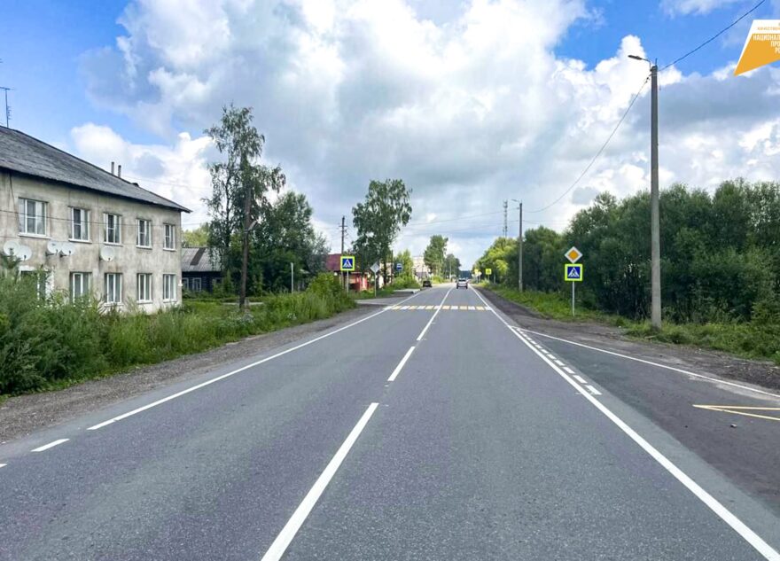 В Тверской области отремонтировали участок автодороги Тверь – Бежецк – Весьегонск – Устюжна