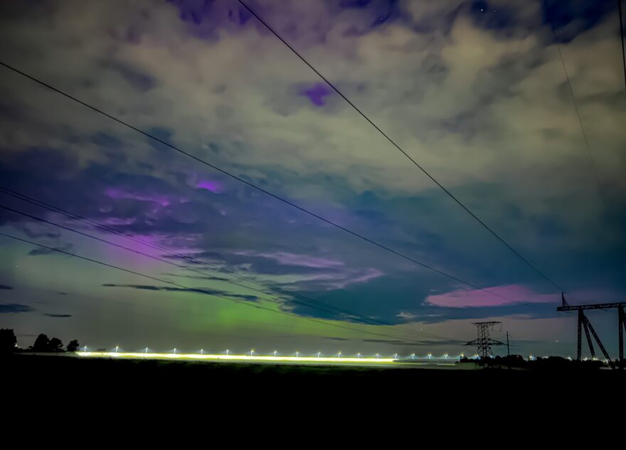 В Тверской области жители наблюдали сильное северное сияние