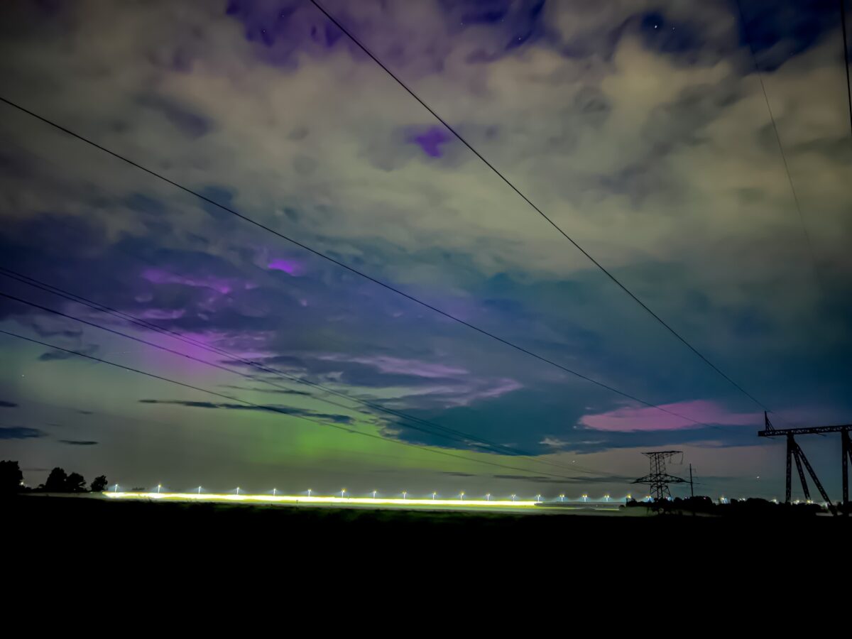 В Тверской области жители наблюдали сильное северное сияние