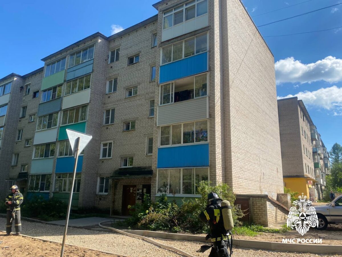 В Тверской области пожарные эвакуировали жителей подъезда