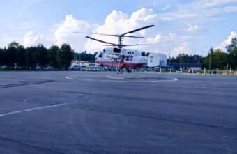 Мужчину доставили в Тверь на вертолёте санавиации