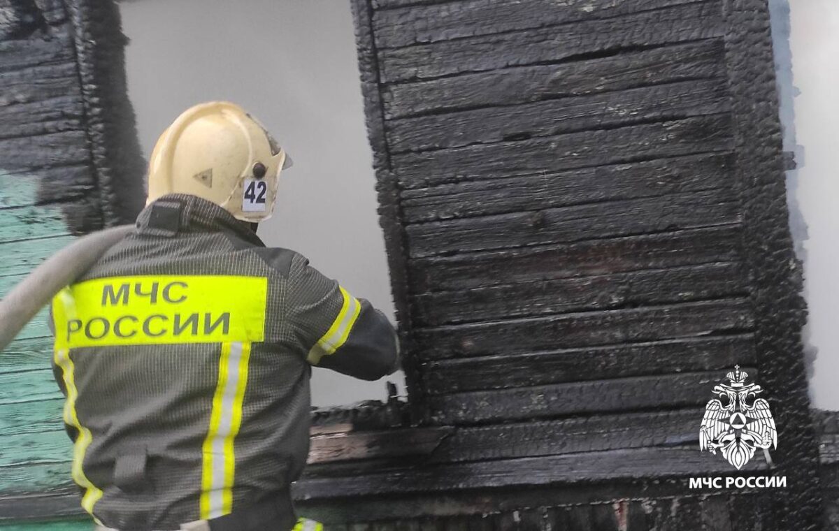 Огонь уничтожил дачный дом в Тверской области