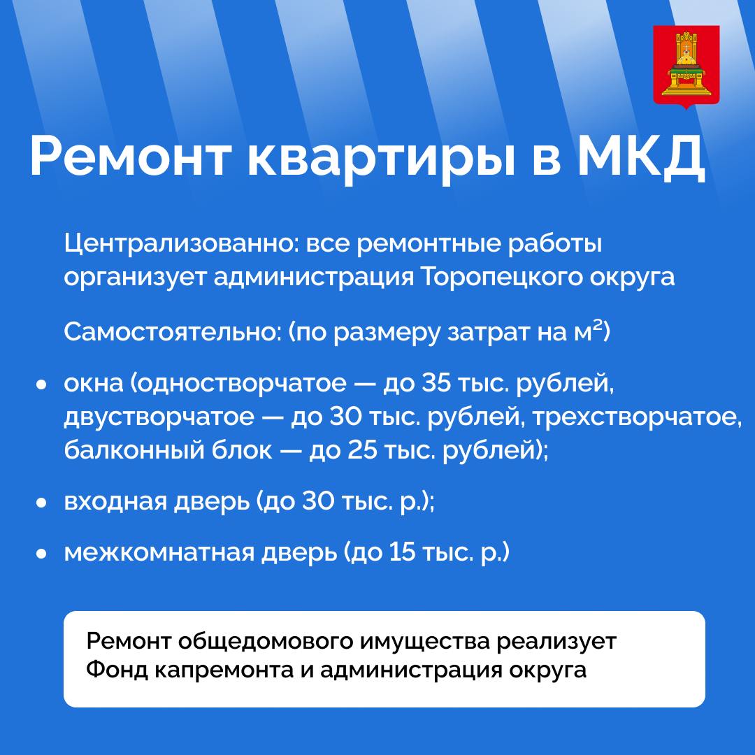 В Торопецком округе продолжается ремонт социальных учреждений и жилых домов