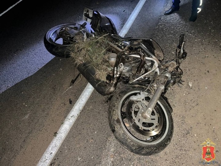 Под Тверью мотоциклист "вылетел" в кювет и получил травмы