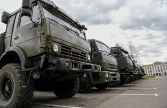 Тверская область направила вторую автоколонну с пиломатериалами танковому батальону «Волга»