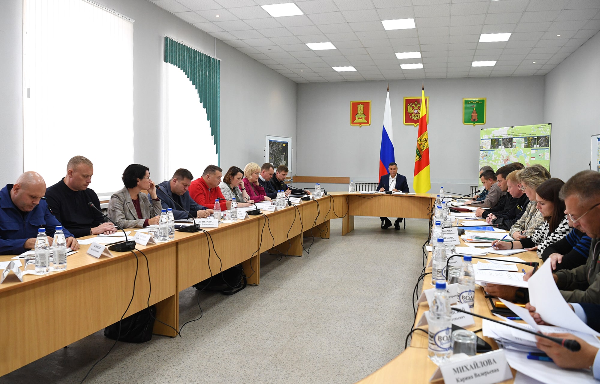 Губернатор Игорь Руденя в Торопце провел заседание штаба по ликвидации последствий атаки БПЛА