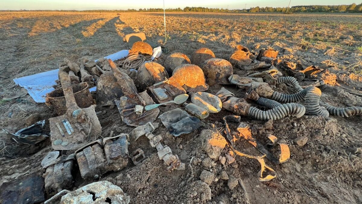 Поисковики нашли останки 24 красноармейцев в Тверской области Поисковики нашли останки 24 красноармейцев в Тверской области
