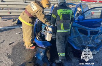 В Тверской области ликвидировали последствия аварии с двумя машинами