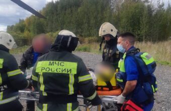 В Тверь на вертолете доставили пациента из Бежецка