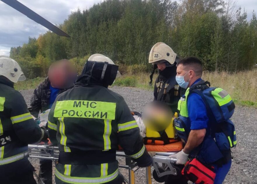 В Тверь на вертолете доставили пациента из Бежецка