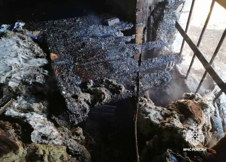 В Тверской области загорелась водонапорная башня