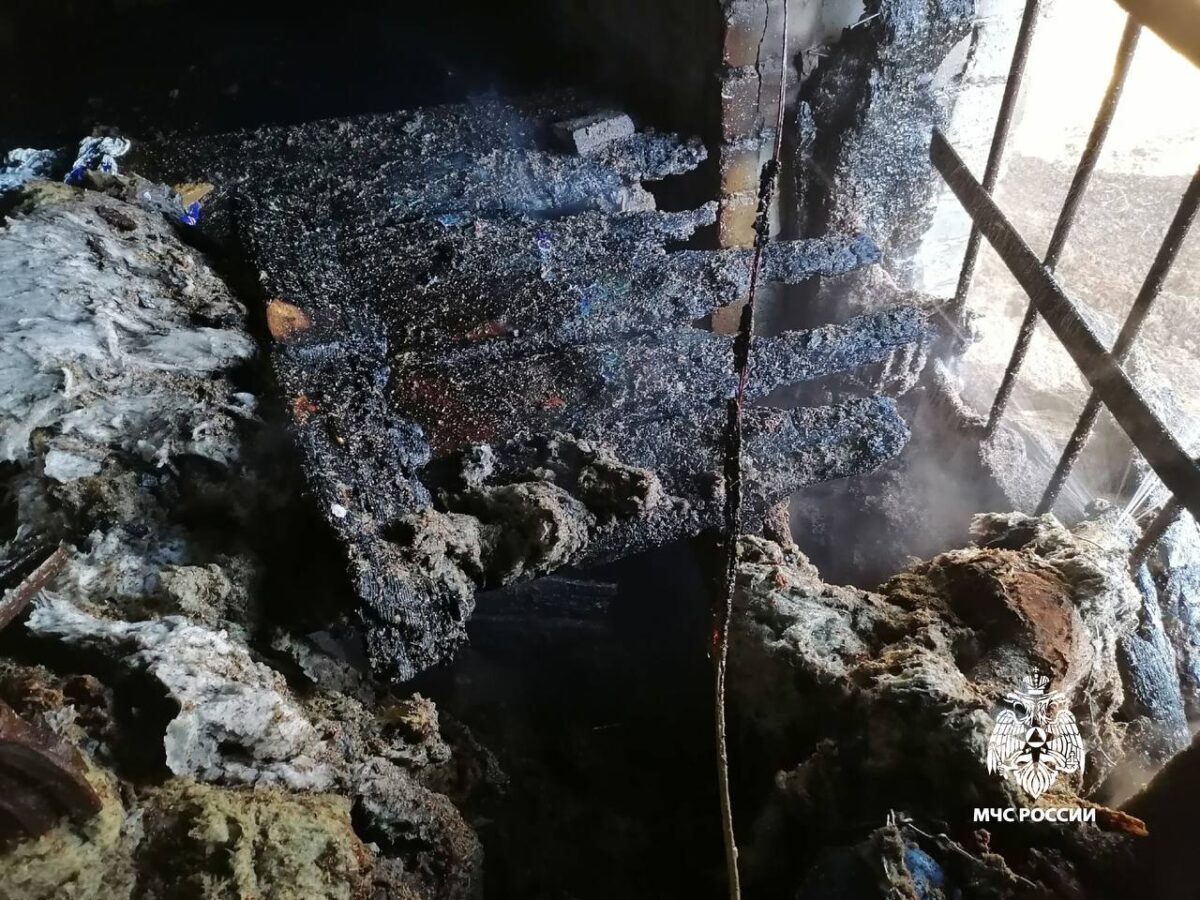 В Тверской области загорелась водонапорная башня