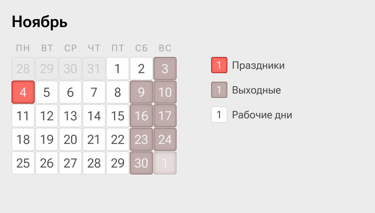 Стало известно, как жители Тверской области будут отдыхать в ноябре