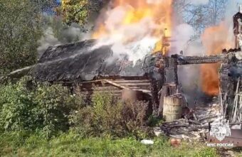 В Тверской области сгорела баня В Тверской области сгорела баня