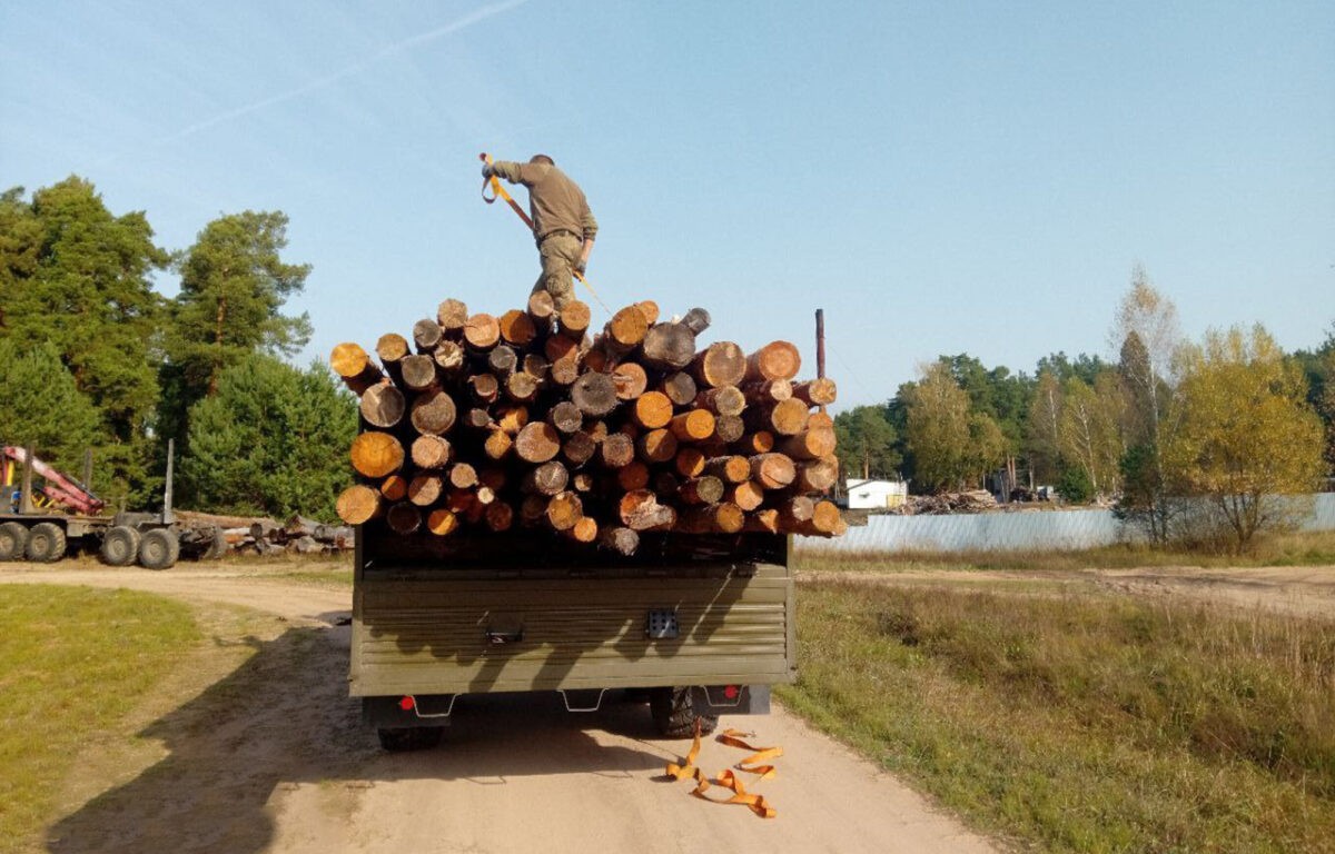 Тверская область направила в зону проведения СВО очередную партию пиломатериалов