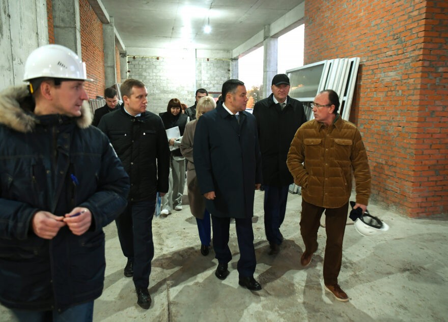 Игорь Руденя проинспектировал ход строительства ДОКБ и поставил задачи по обеспечению функционирования медучреждения