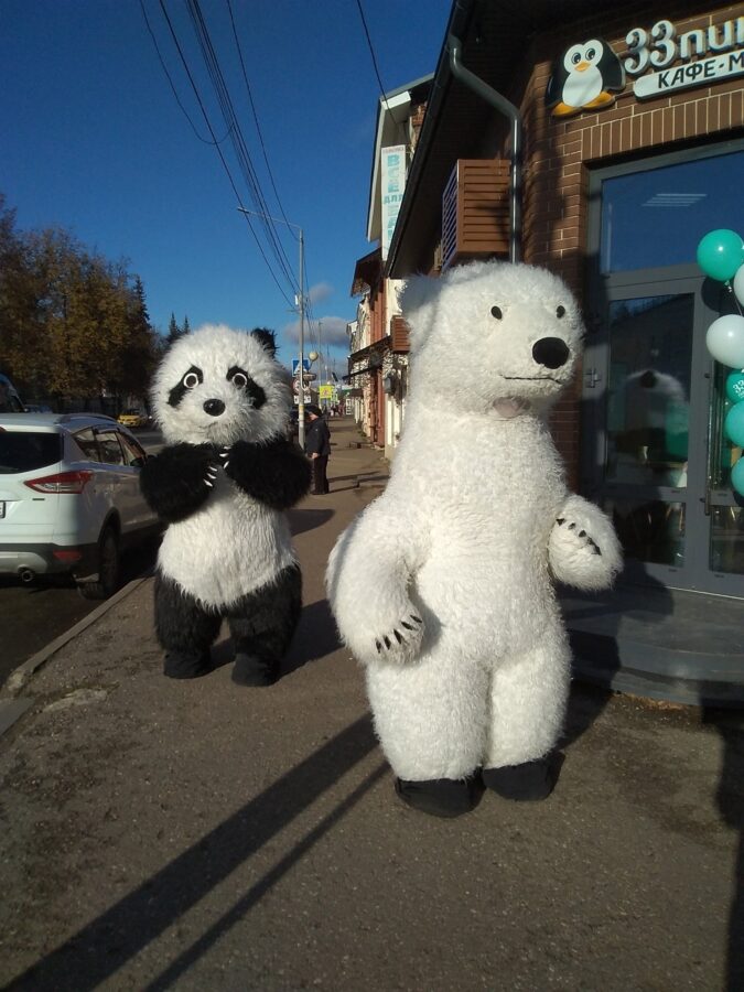 По городу в Тверской области ходят добрые медведи По городу в Тверской области ходят добрые медведи