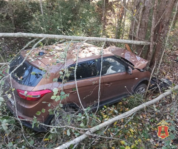 Угнанную в Тверской области иномарку нашли в кювете