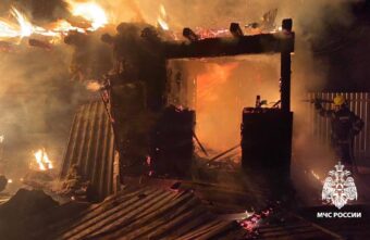 Из-за неправильной работы электрооборудования под Тверью сгорела баня