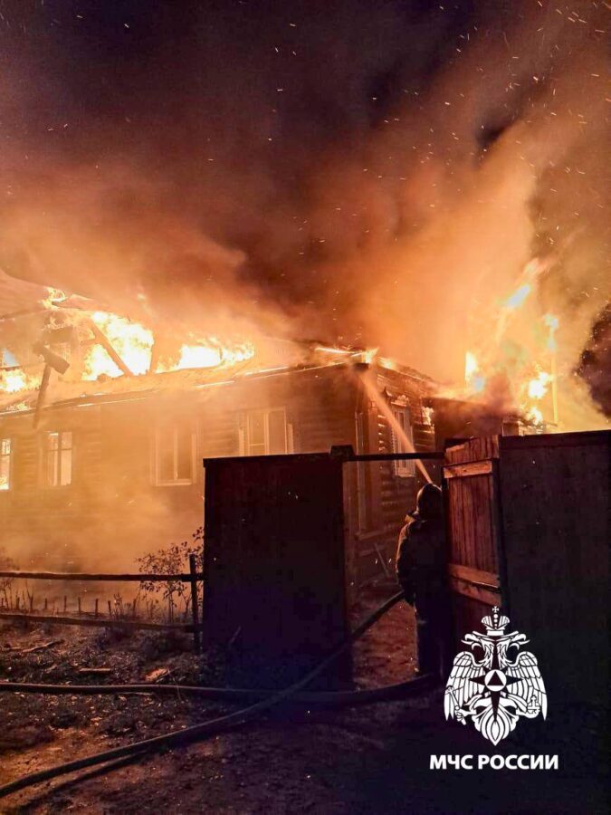 В Удомле сгорел жилой дом
