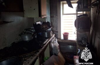 В одном из домов в Тверской области сгорела кухня