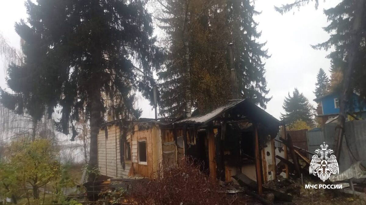 У жителя Тверской области из-за ветра сгорела баня