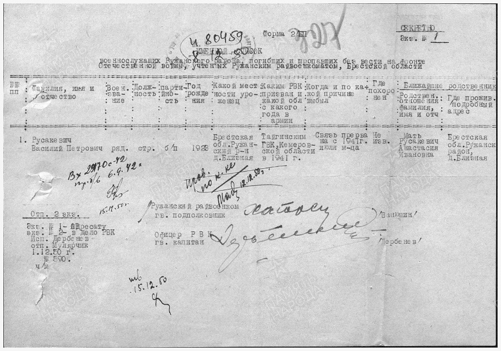 Поисковики установили имя солдата, останки которого нашли в Тверской области