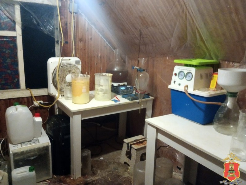 В Тверской области полицейские закрыли нарколабораторию жителя Москвы