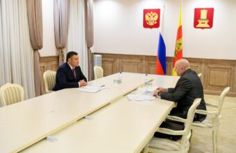 Игорь Руденя провел встречу с главой Бельского округа Вадимом Сивицким Игорь Руденя провел встречу с главой Бельского округа Вадимом Сивицким