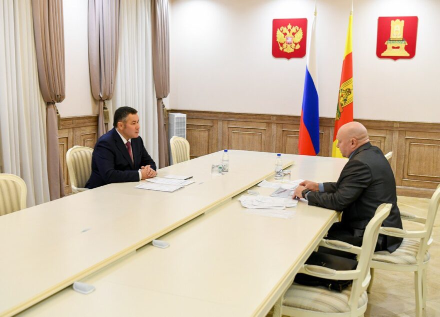 Игорь Руденя провел встречу с главой Бельского округа Вадимом Сивицким