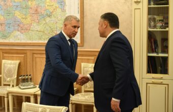 Губернатор Игорь Руденя провел встречу с начальником Управления Министерства внутренних дел РФ по Тверской области Дмитрием Барановым