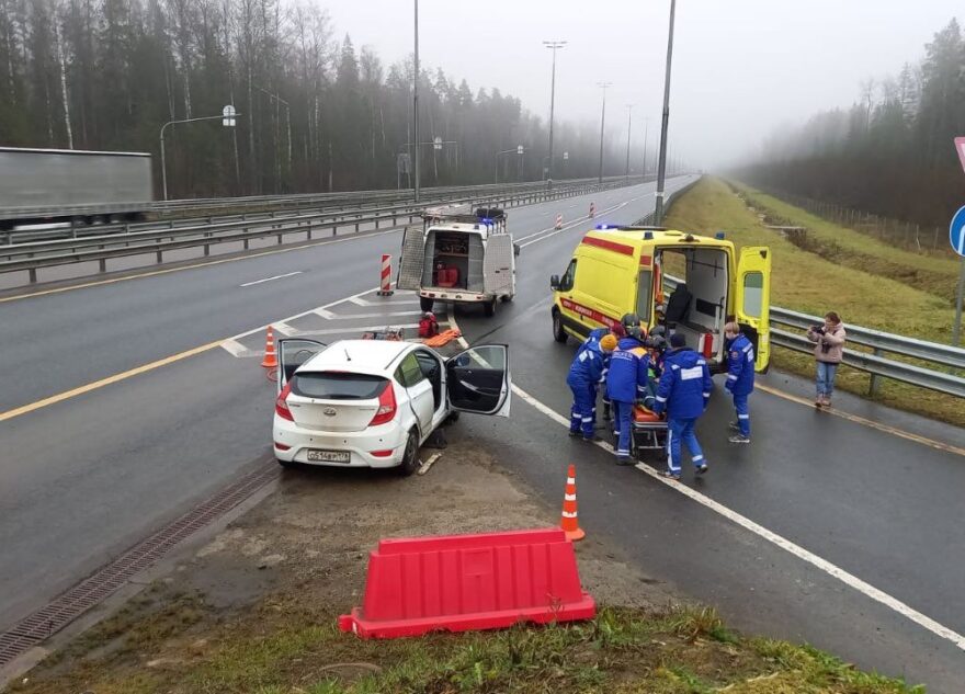 На М-11 "Нева" прошли масштабные учения по ликвидации ДТП