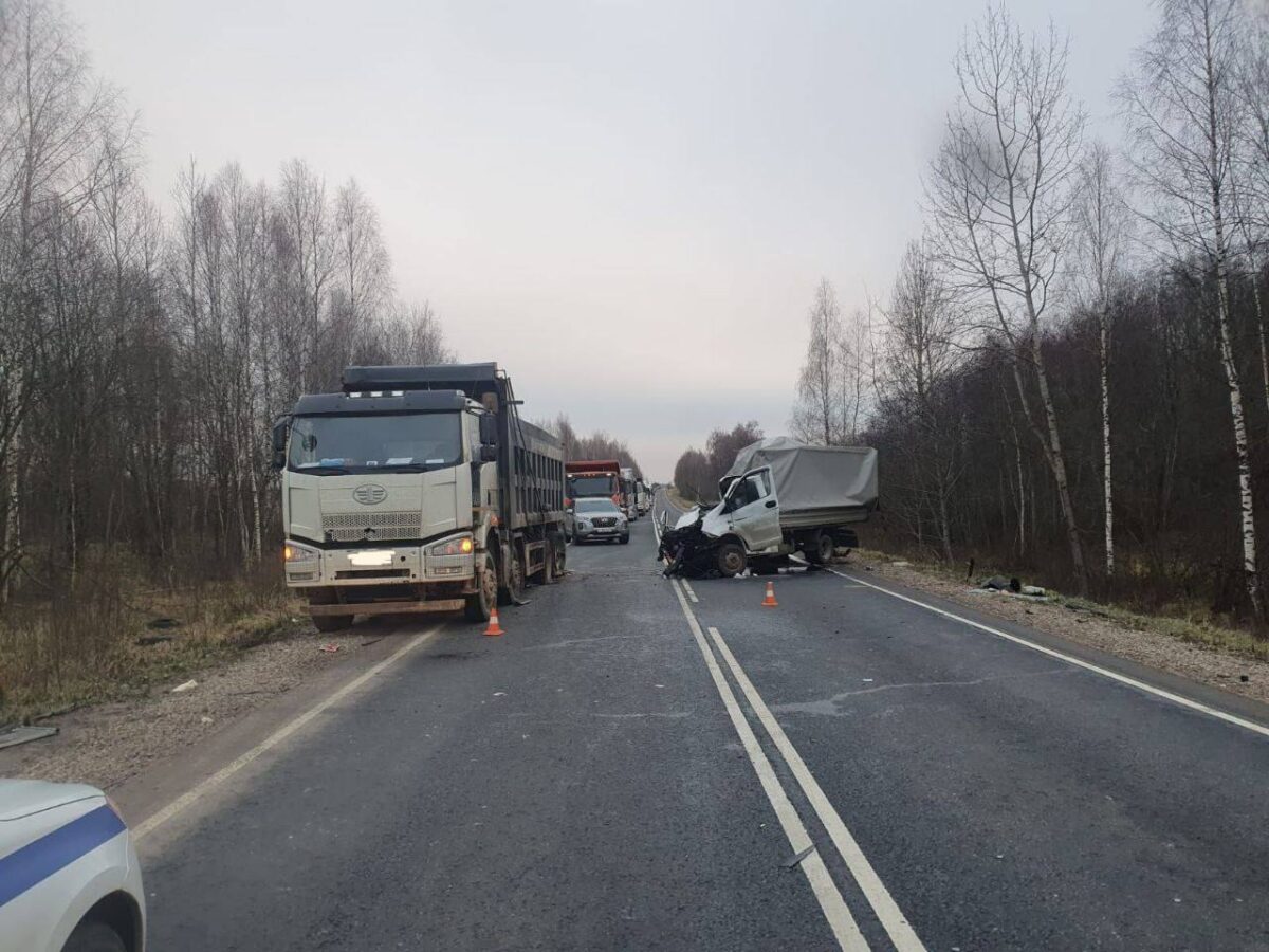 В Тверской области при столкновении Газели и грузовика погиб человек