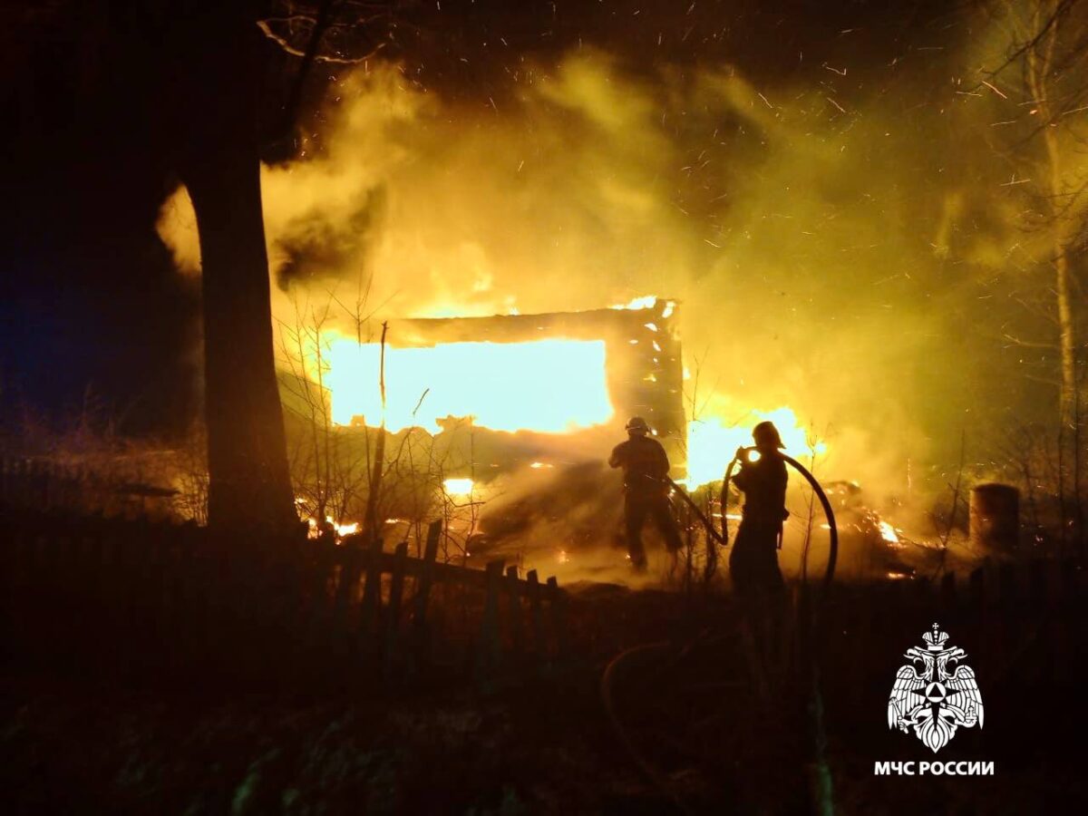В пожаре в Тверской области погиб мужчина