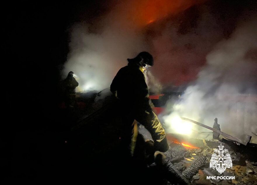 В Тверской области дотла сгорел дом