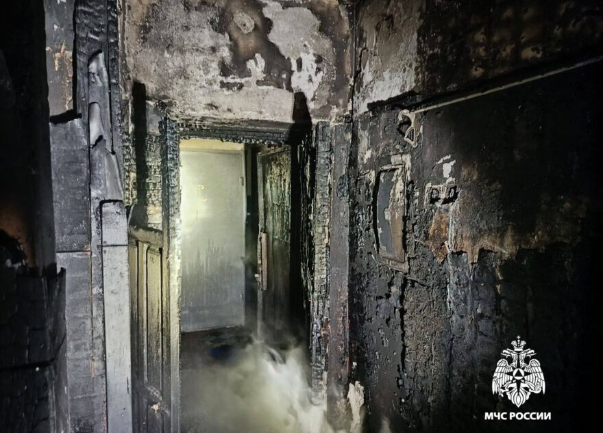 Утром в Тверской области сгорела квартира