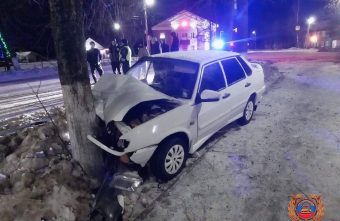 В Жарковском районе Тверской области автомобиль влетел в дерево