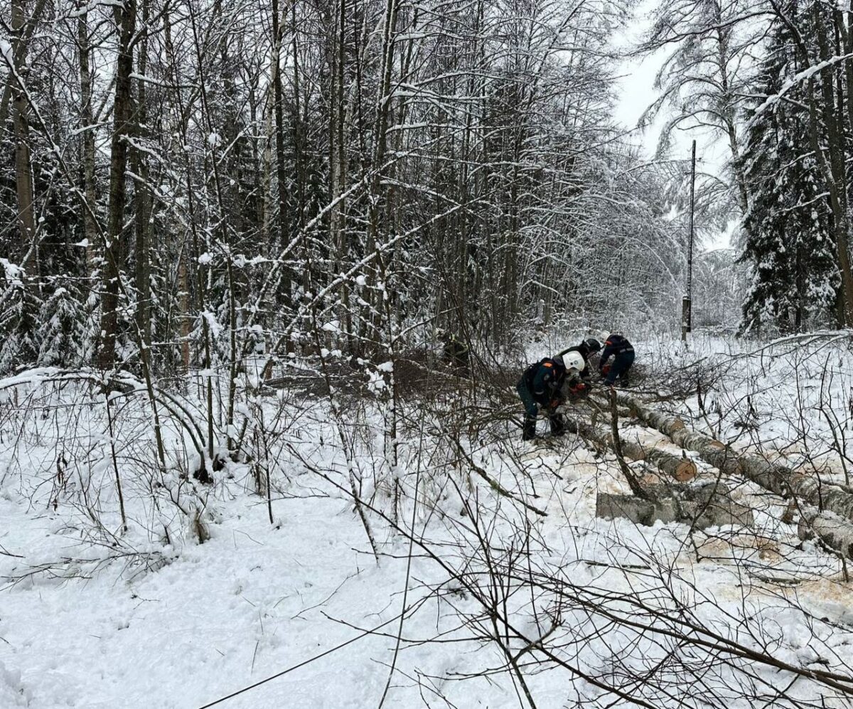 В Тверской области продолжаются работы по восстановлению электроснабжения