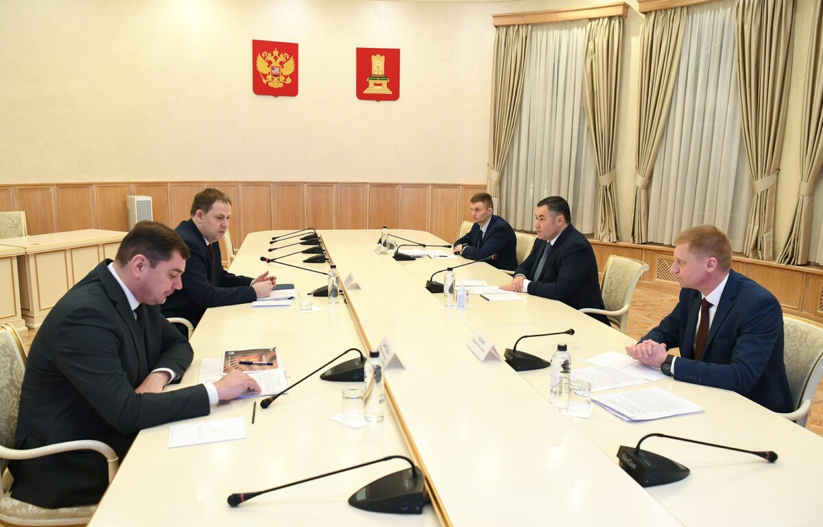 Игорь Руденя и Иван Куликов обсудили развитие промышленного сектора на территории Тверской области