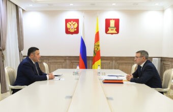 Губернатор Игорь Руденя провёл встречу с главой Бежецкого округа Игорем Павловым