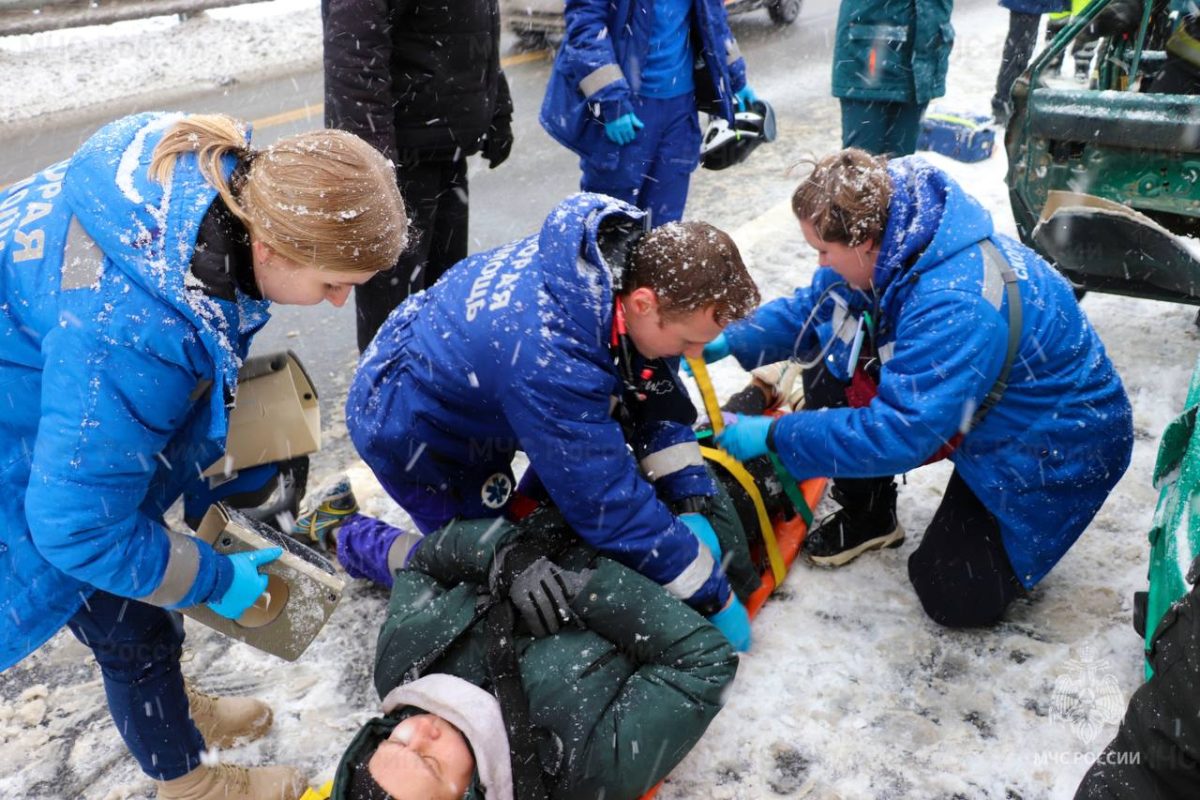 Межведомственные учения по ликвидации ДТП прошли на обходе Твери